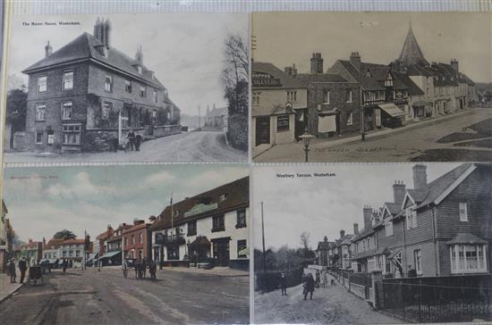 Three albums of Victorian and later photo and postcards,